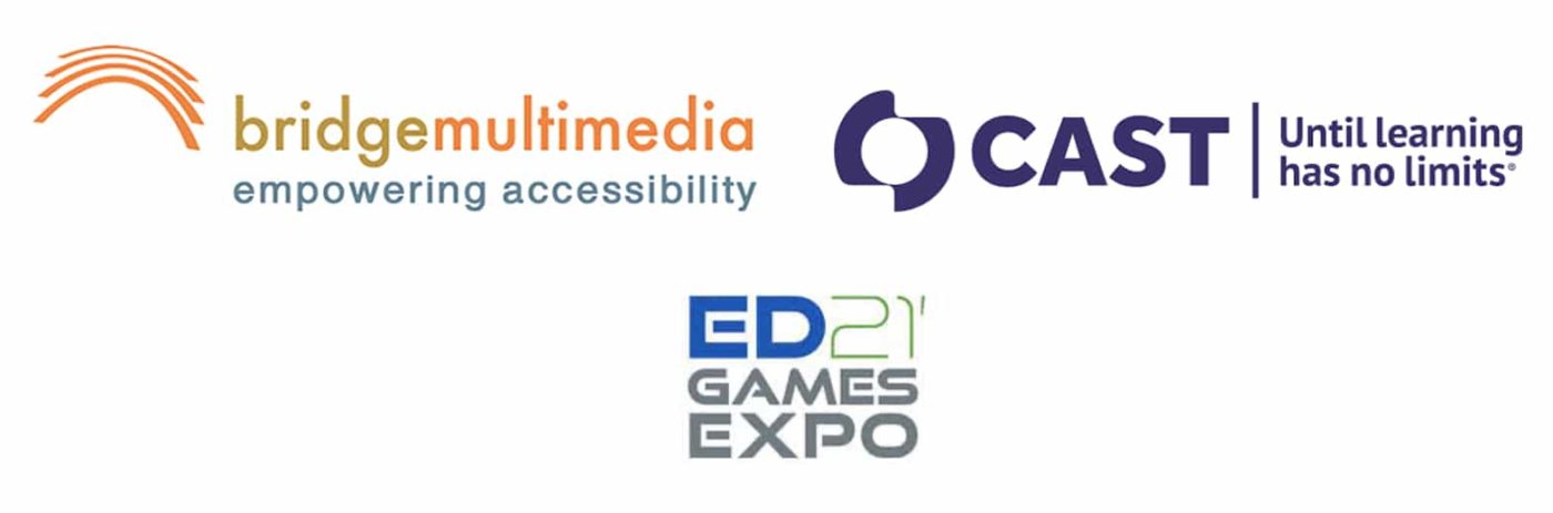 Bridge Multimedia, Cast, and ED '21 Games Expo logos